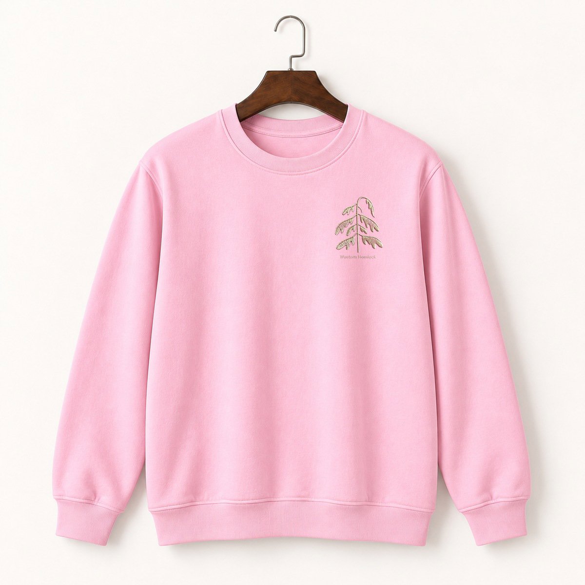 Western Hemlock Tree Crewneck Sweatshirt 4