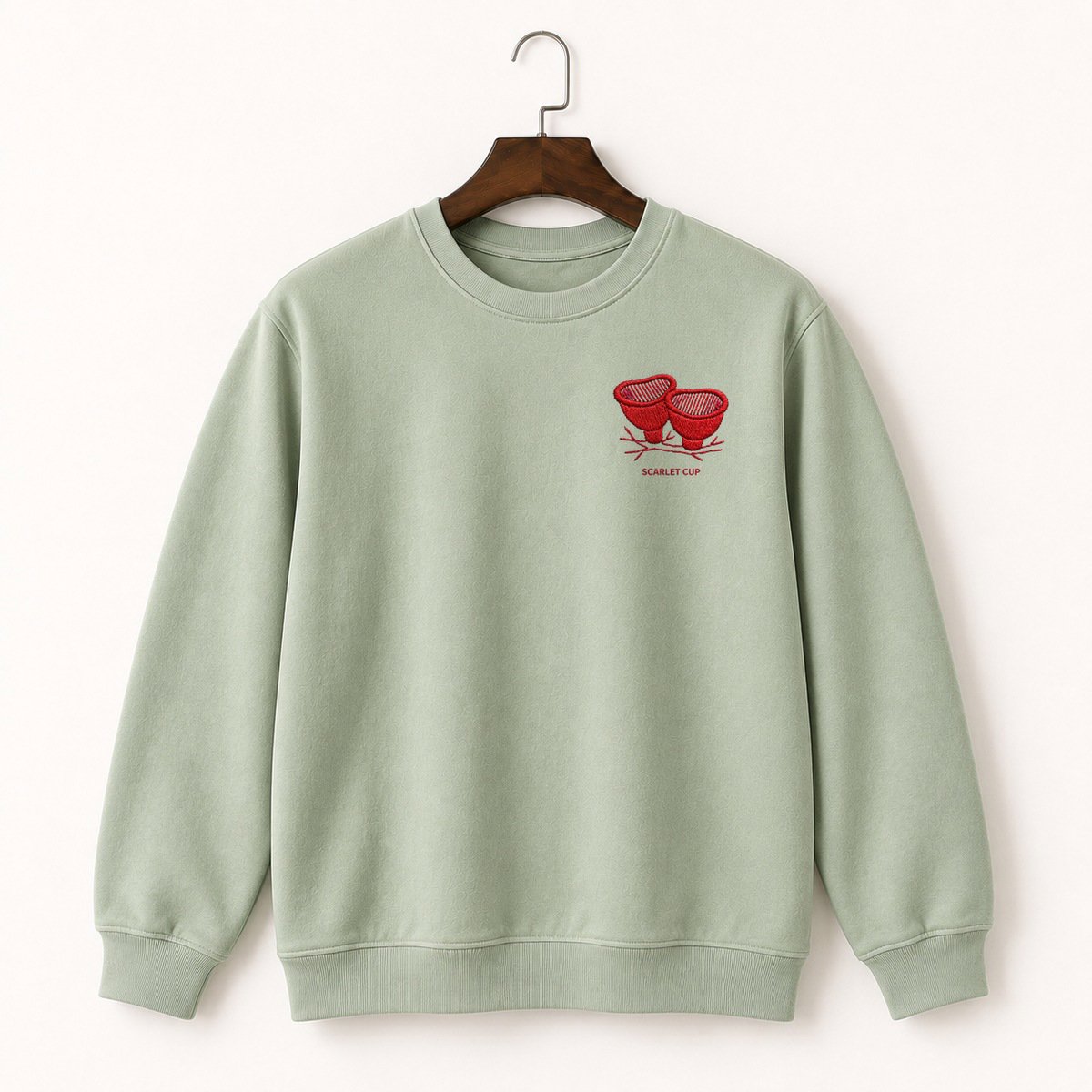 Scarlet Elf Cup Fungus Crewneck Sweatshirt 2