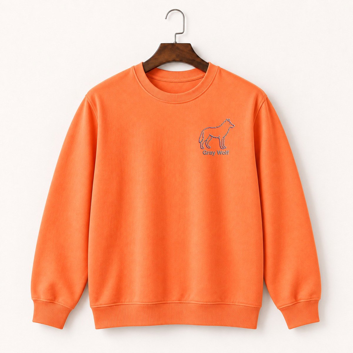 Gray Wolf Crewneck Sweatshirt 3