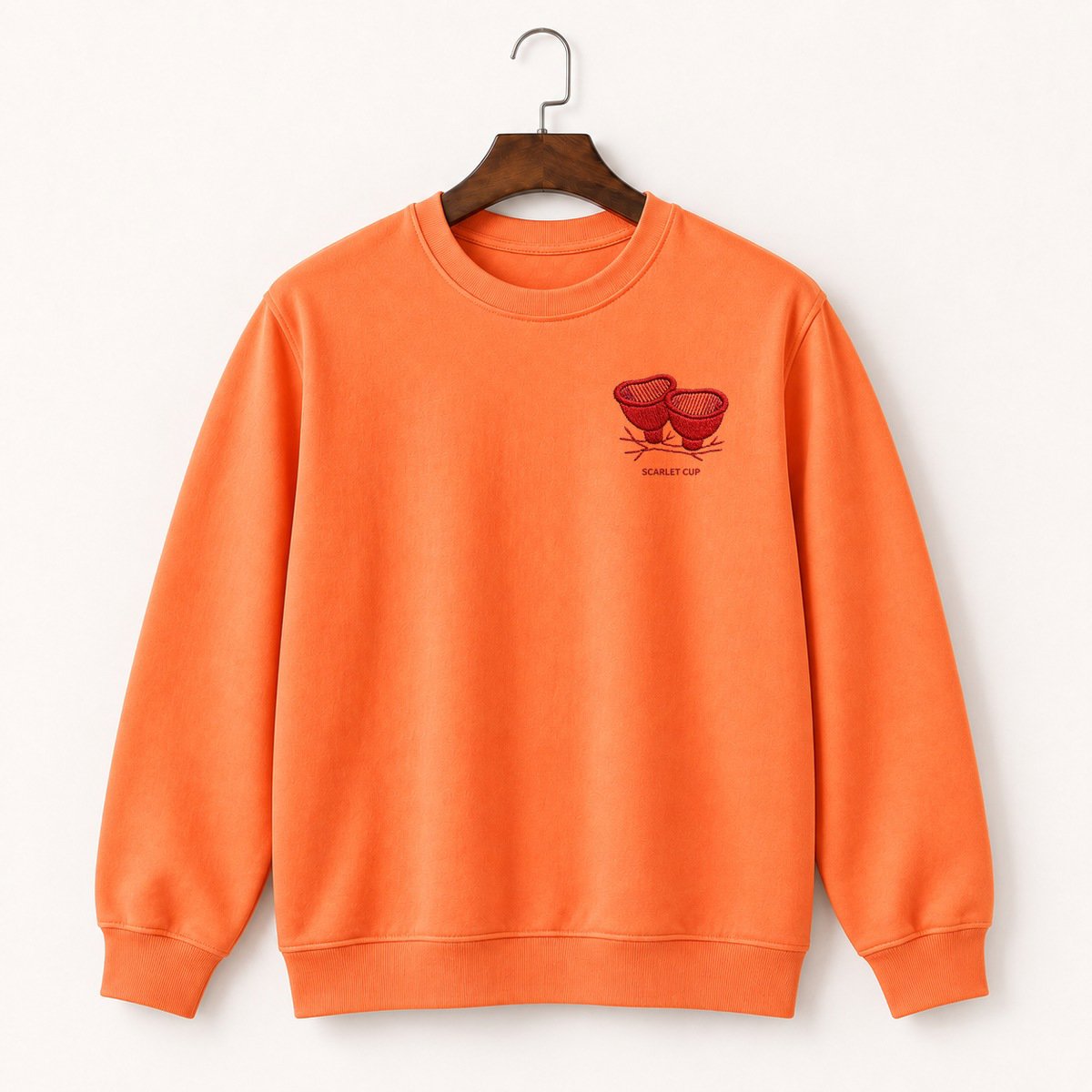 Scarlet Elf Cup Fungus Crewneck Sweatshirt 3