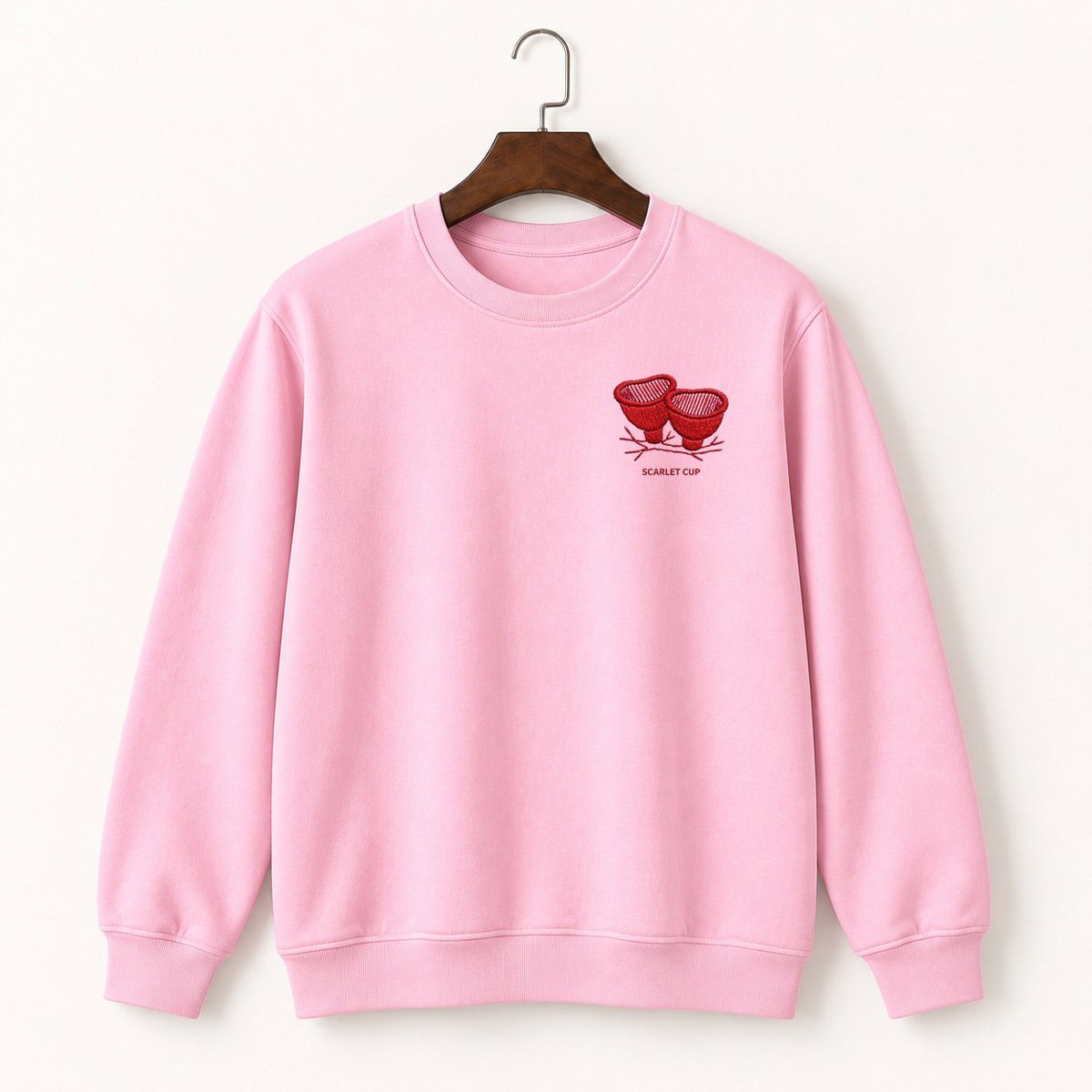 Scarlet Elf Cup Fungus Crewneck Sweatshirt 4
