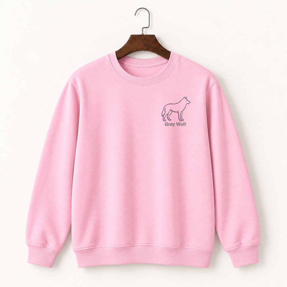 Gray Wolf Crewneck Sweatshirt 4