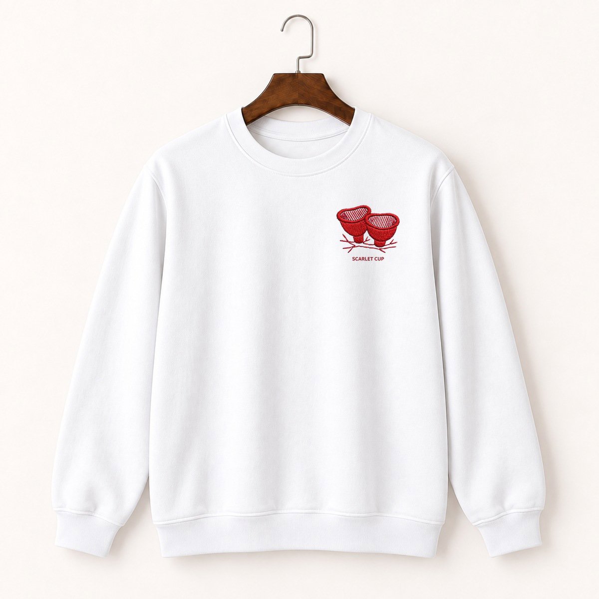 Scarlet Elf Cup Fungus Crewneck Sweatshirt 5