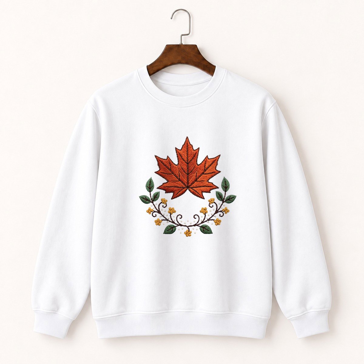 Maple Leaf Crewneck Sweatshirt 5