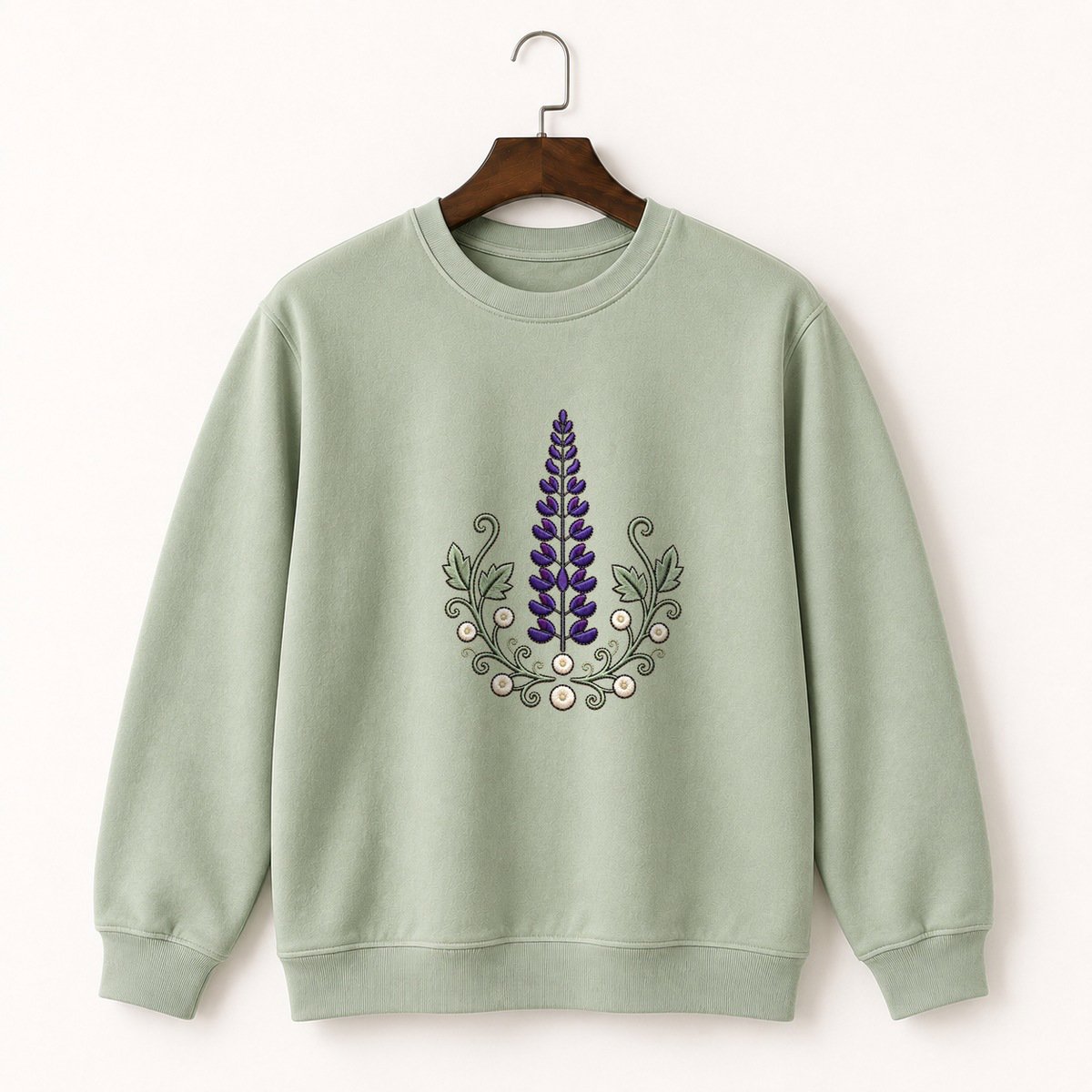 Lupine Flower Crewneck Sweatshirt 2