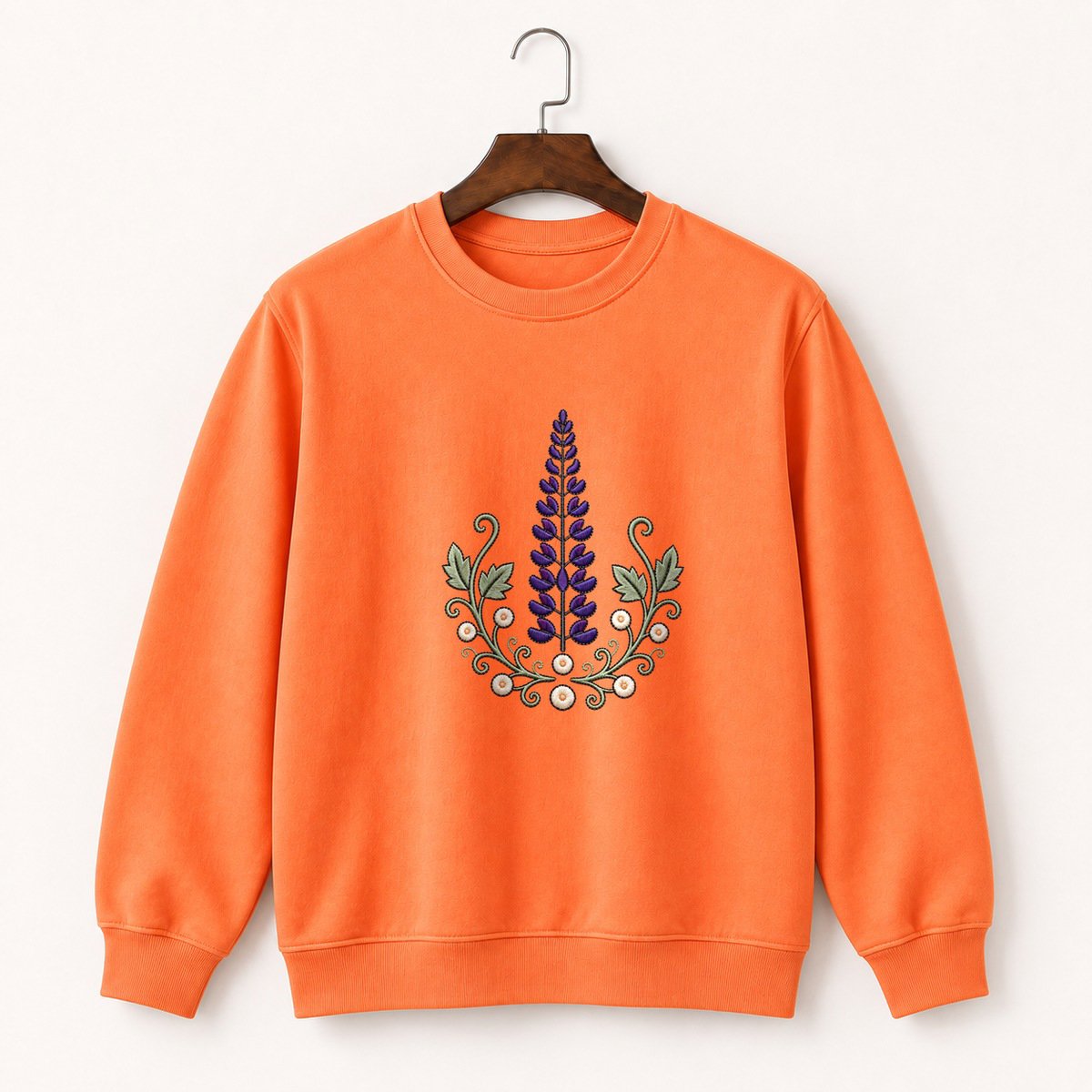 Lupine Flower Crewneck Sweatshirt 3