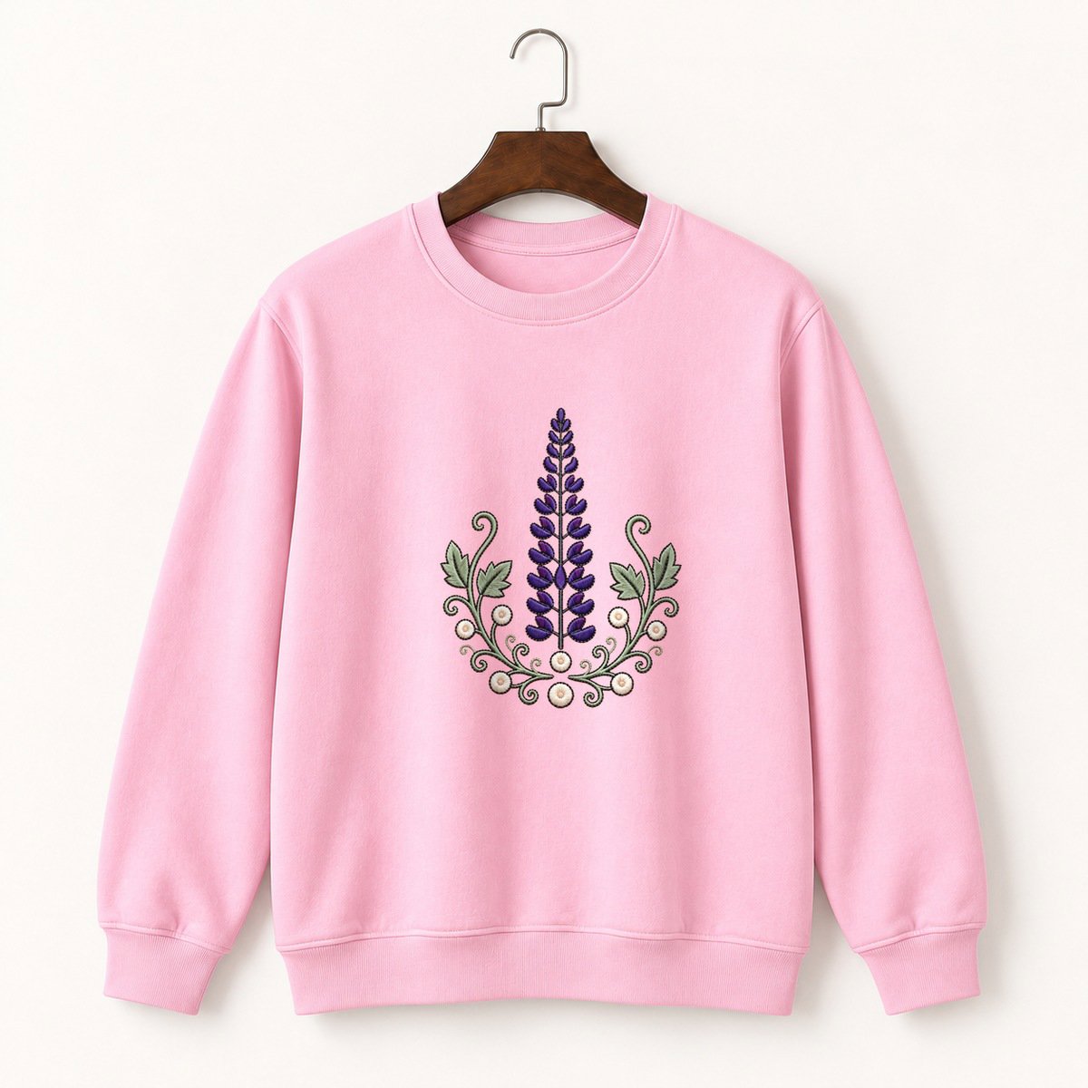 Lupine Flower Crewneck Sweatshirt 4
