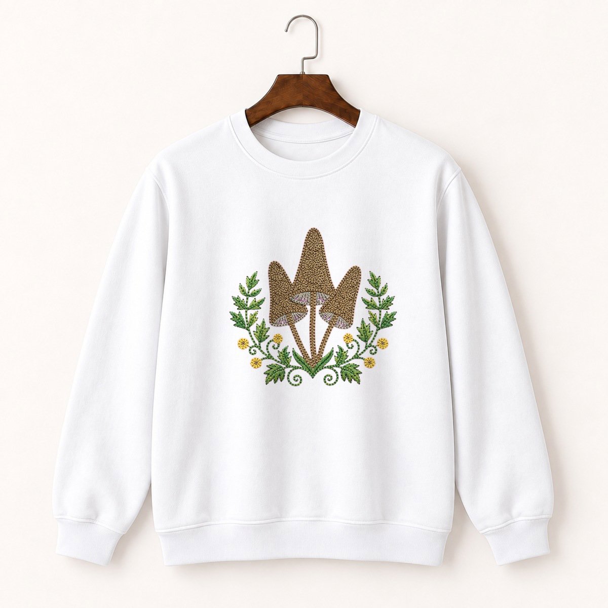 Ink Cap Mushroom Crewneck Sweatshirt 5