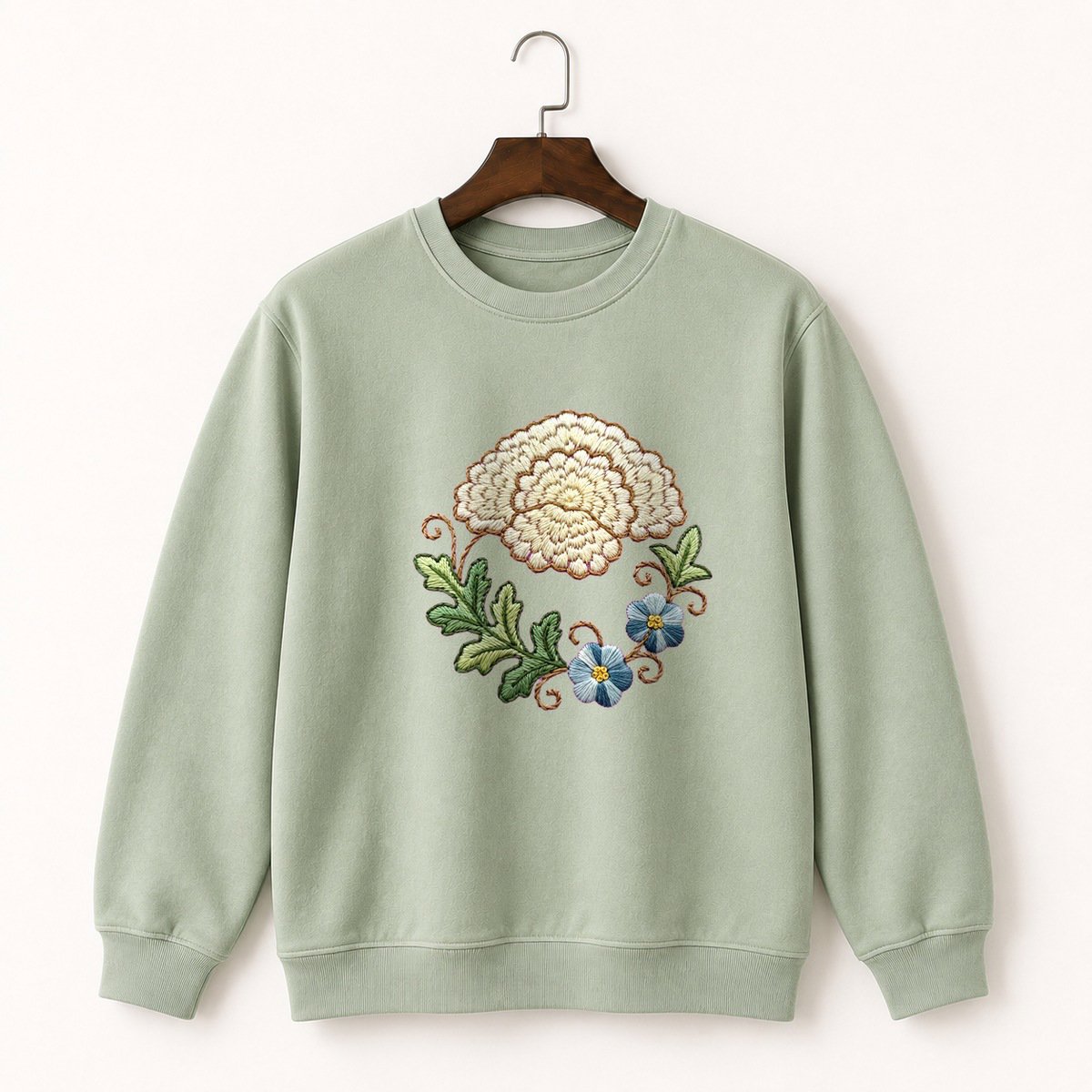 Yarrow Flower Crewneck Sweatshirt 2
