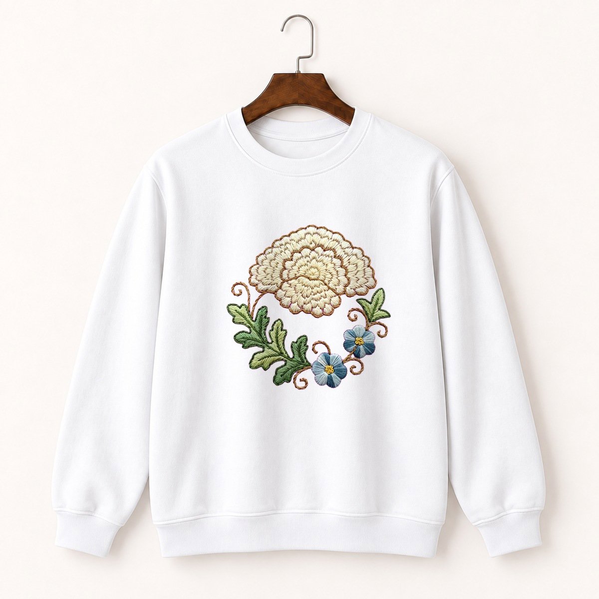 Yarrow Flower Crewneck Sweatshirt 5