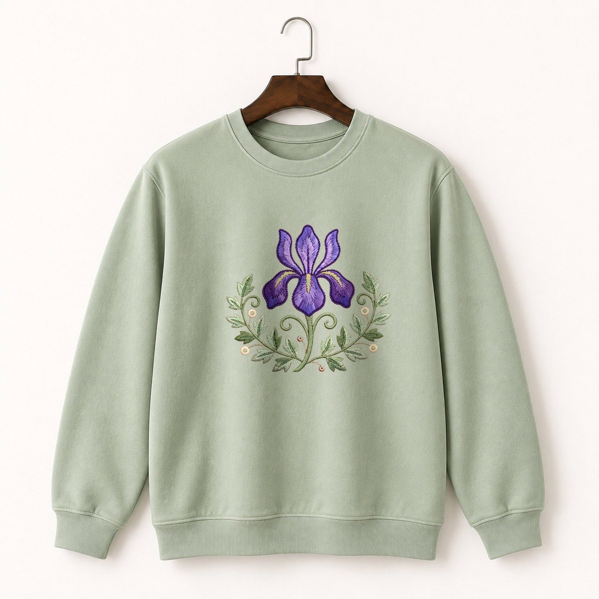 Iris Flower Crewneck Sweatshirt 2