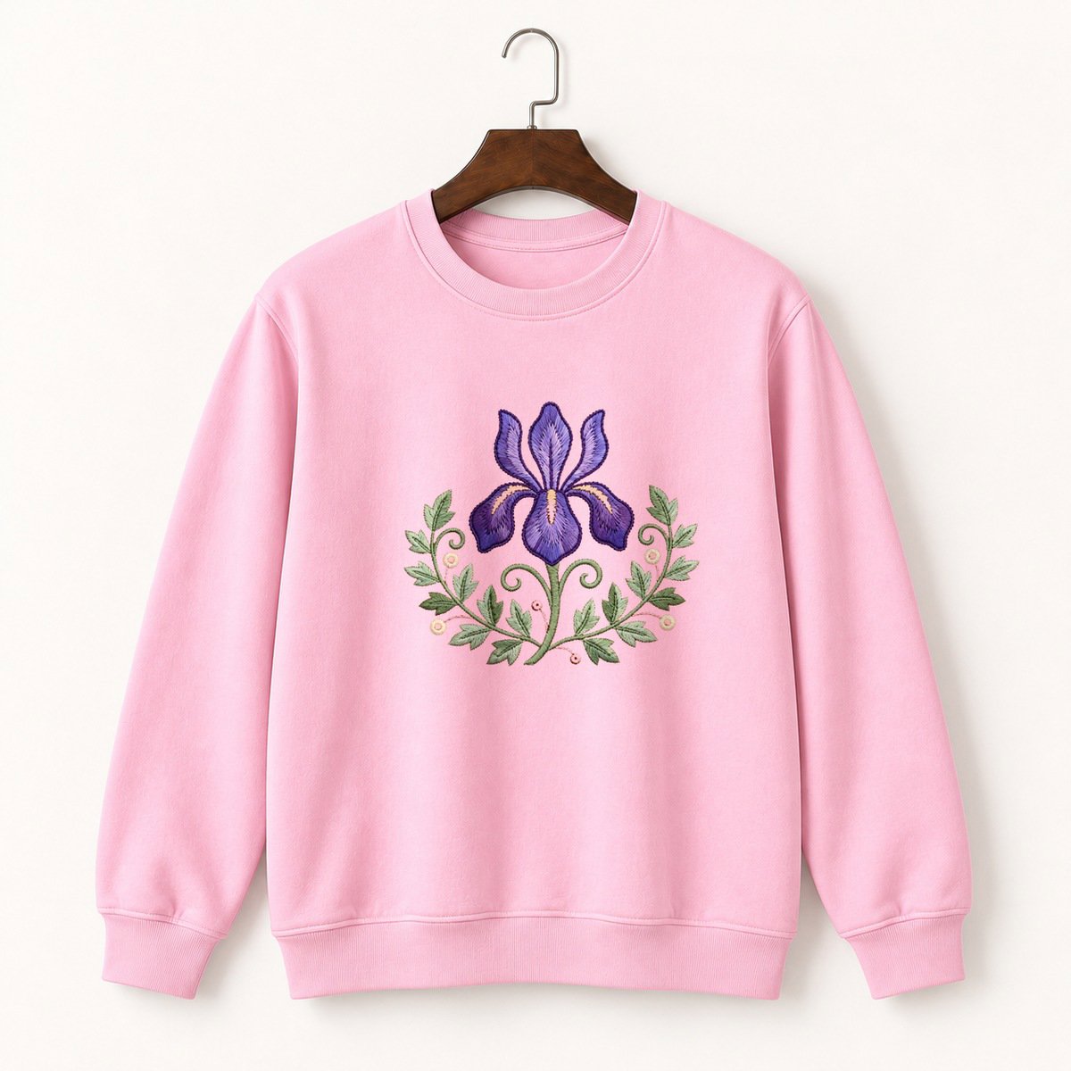 Iris Flower Crewneck Sweatshirt 4