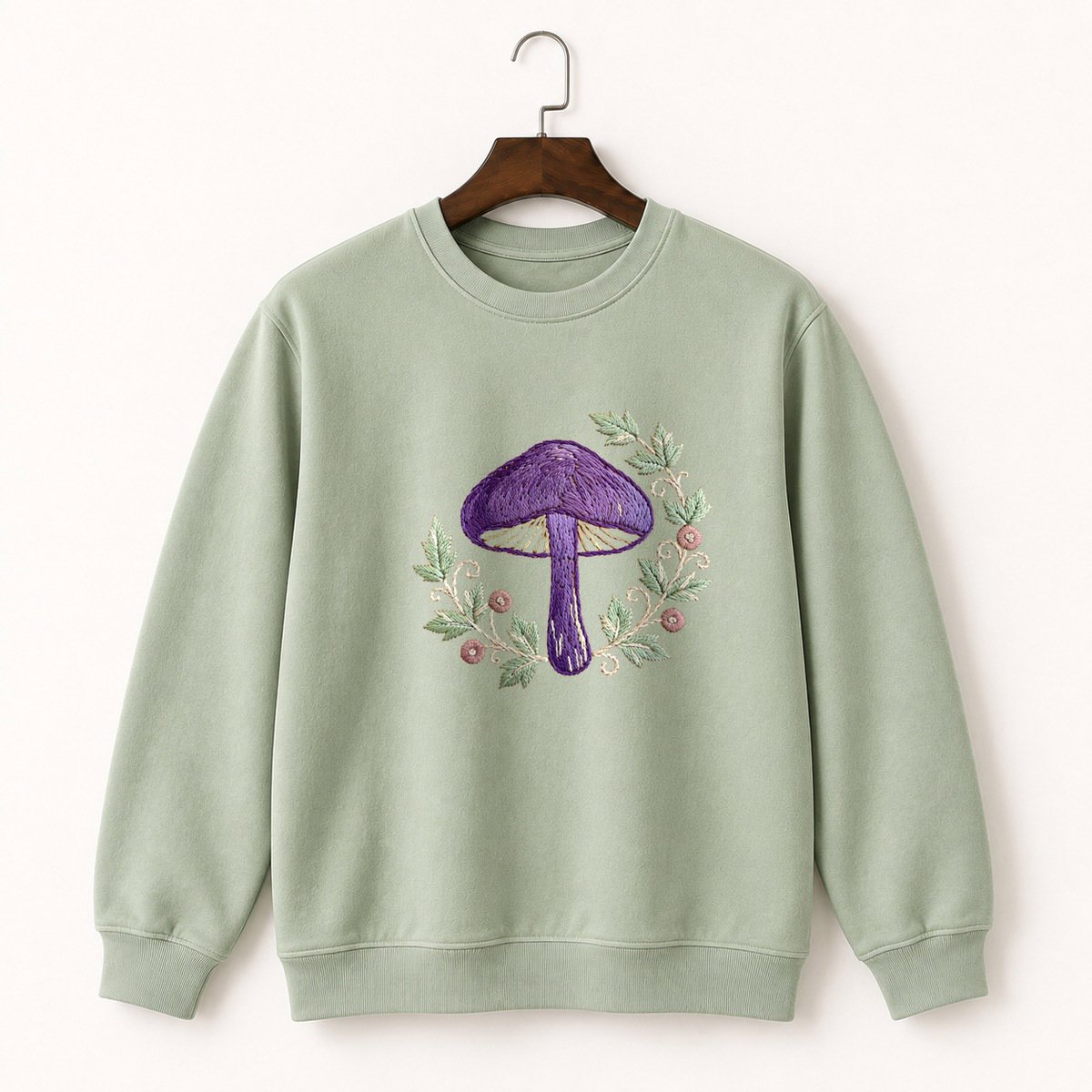 Amethyst Deceiver Mushroom Crewneck Sweatshirt 2