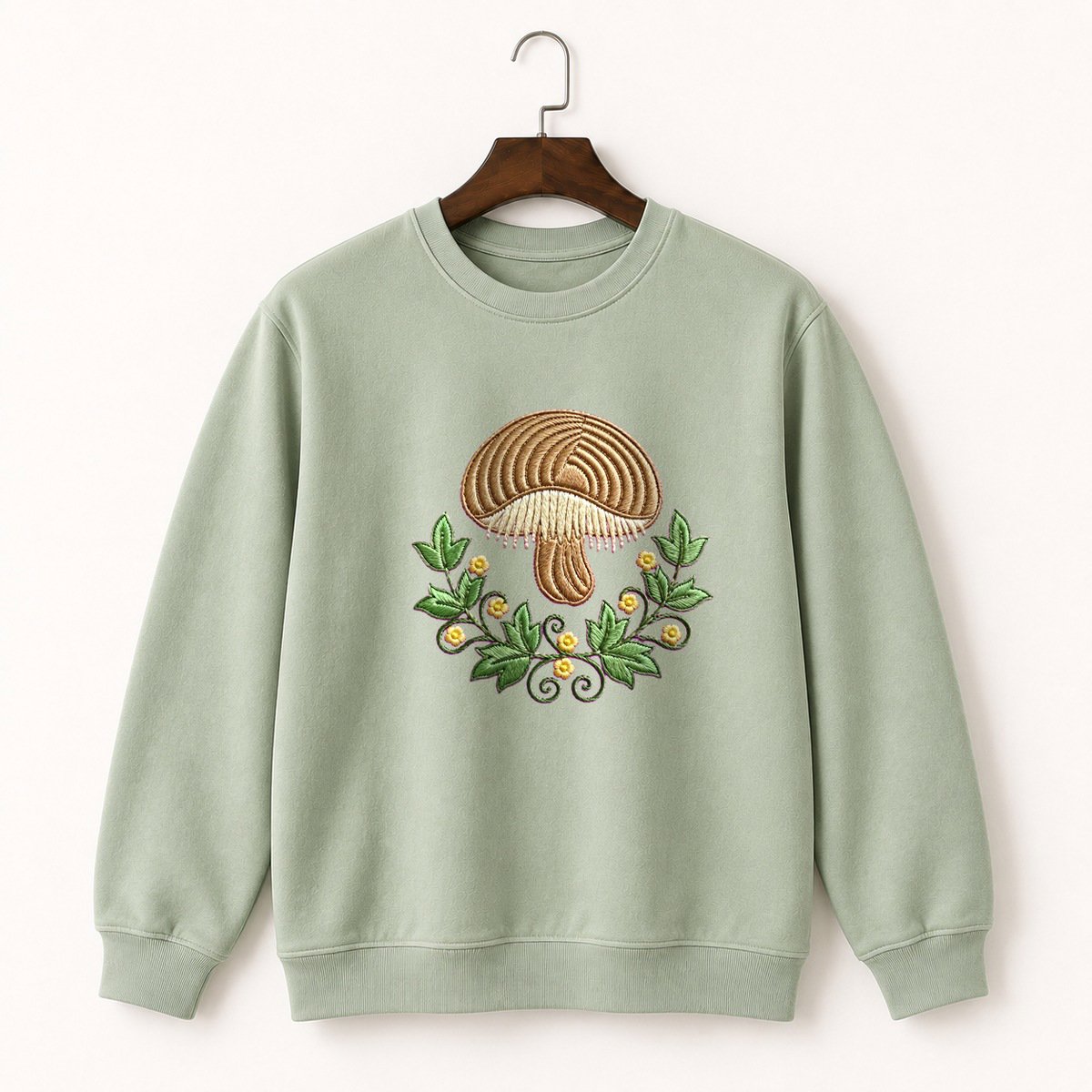 Hedgehog Mushroom Crewneck Sweatshirt 2
