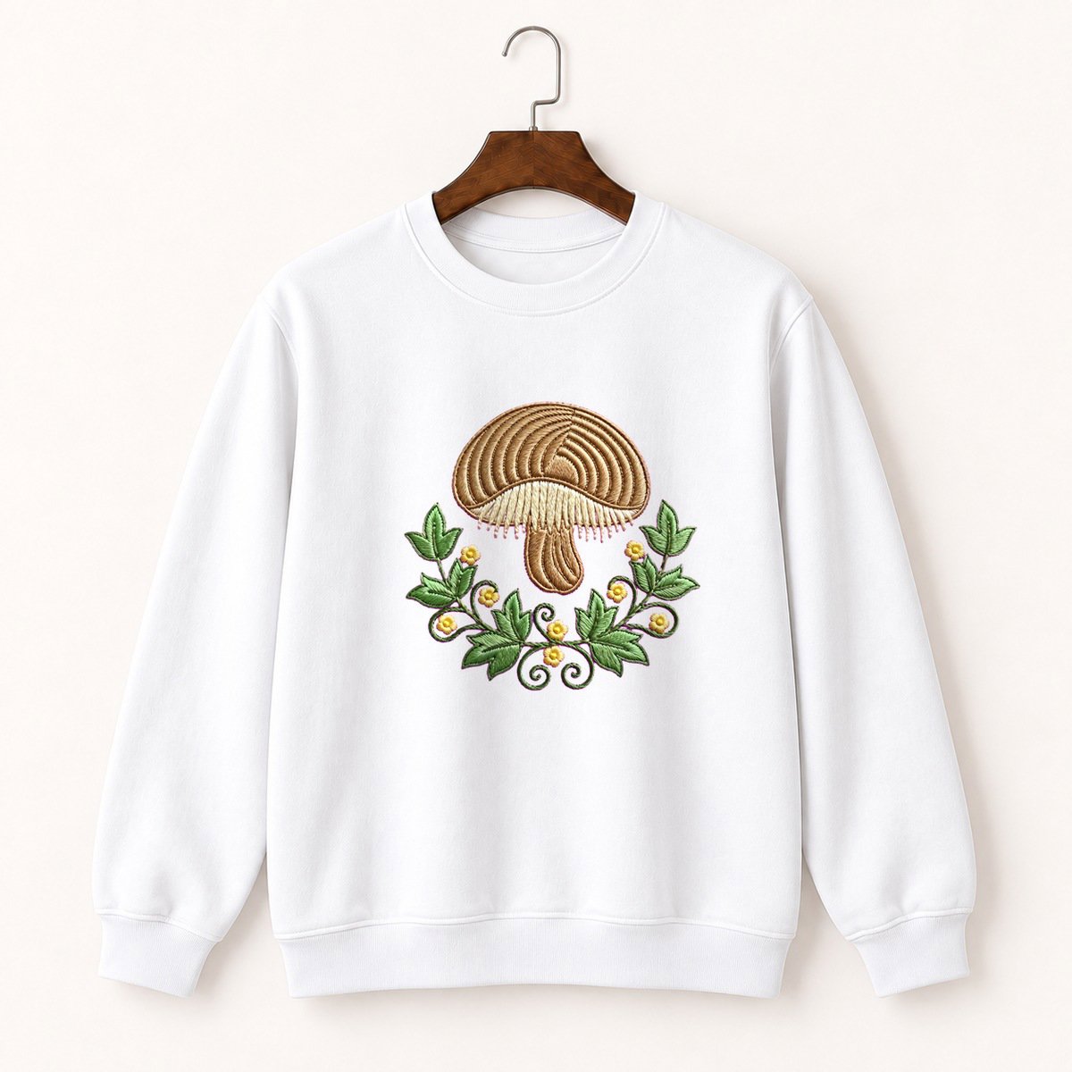 Hedgehog Mushroom Crewneck Sweatshirt 5