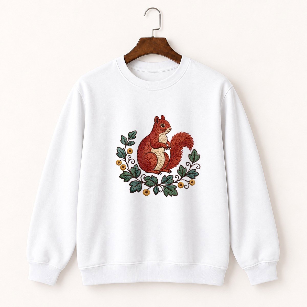 Red Squirrel Crewneck Sweatshirt 5