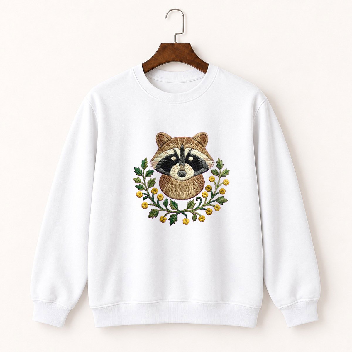 Raccoon Crewneck Sweatshirt 5