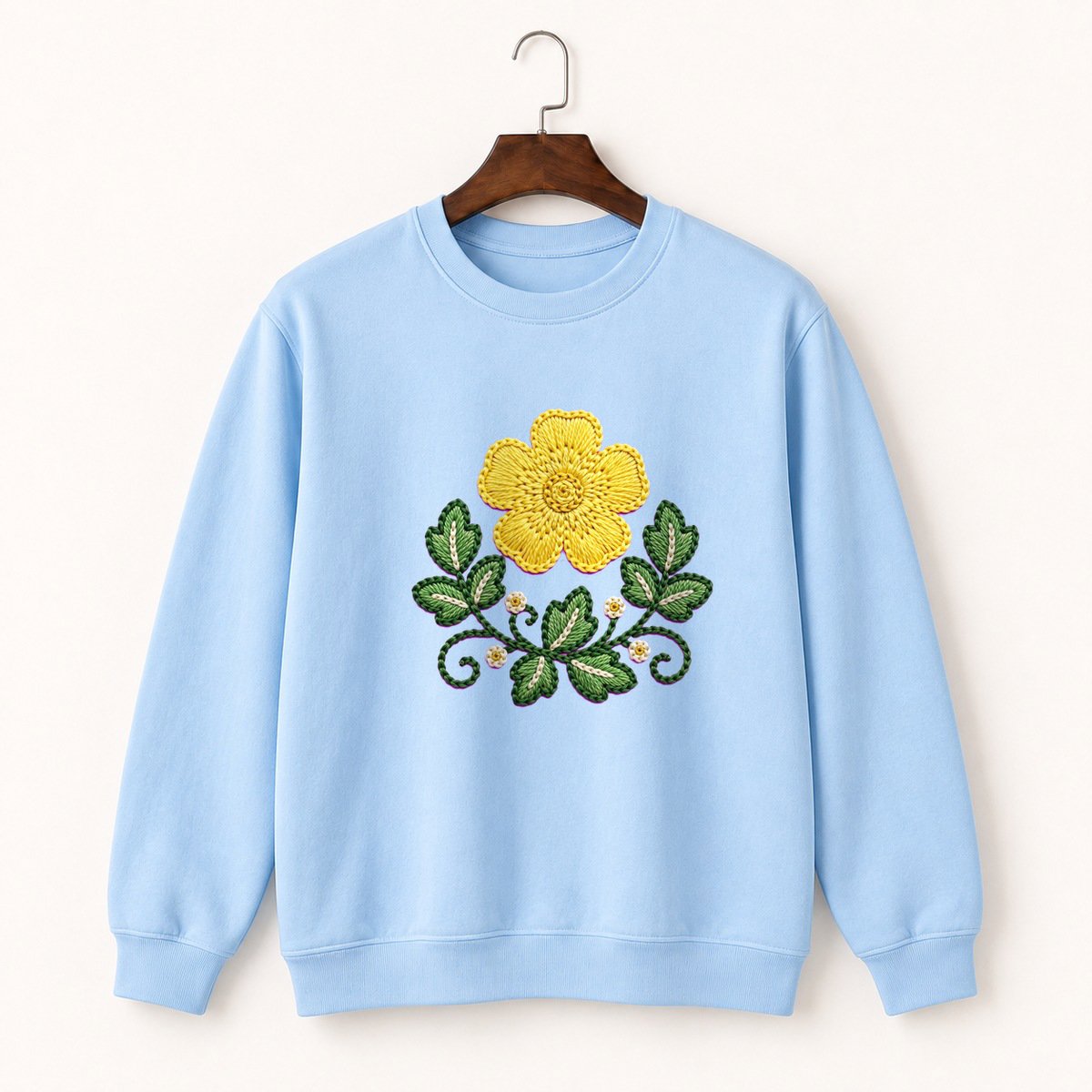 Buttercup Flower Crewneck Sweatshirt 1