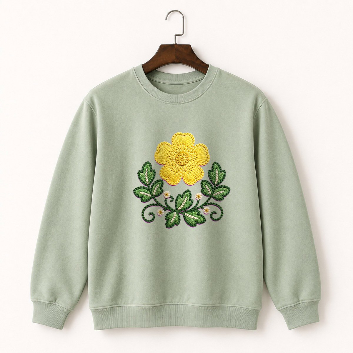 Buttercup Flower Crewneck Sweatshirt 2