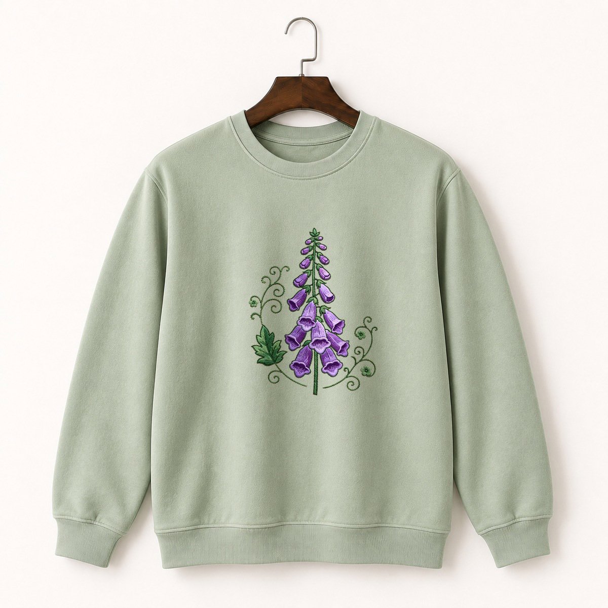 Foxglove Flower Crewneck Sweatshirt 2