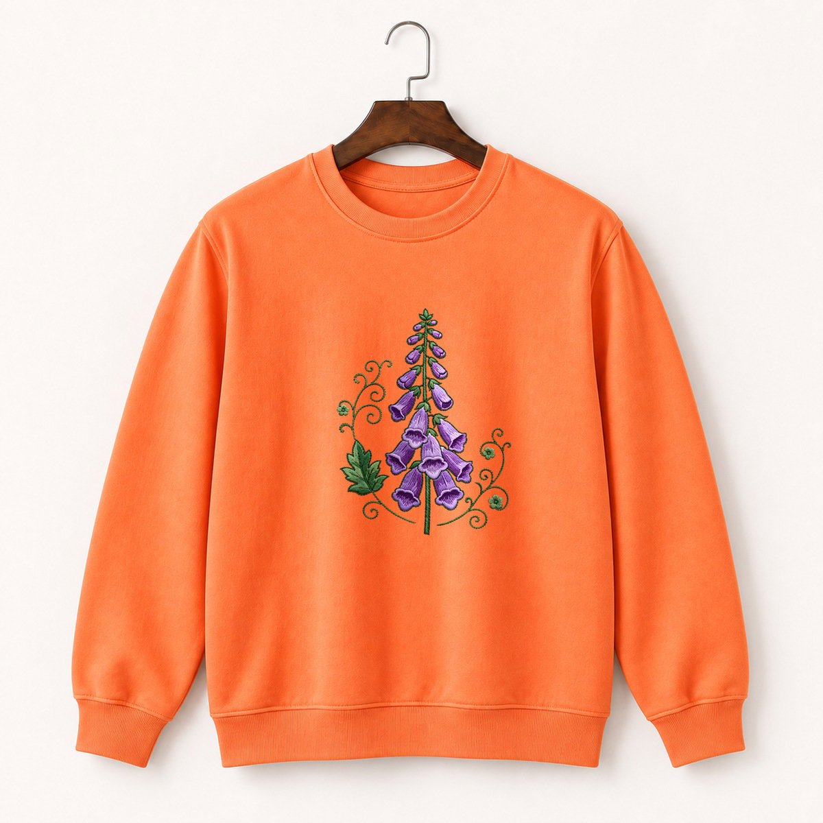 Foxglove Flower Crewneck Sweatshirt 3