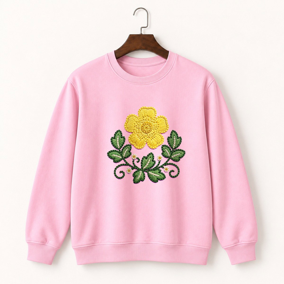 Buttercup Flower Crewneck Sweatshirt 4