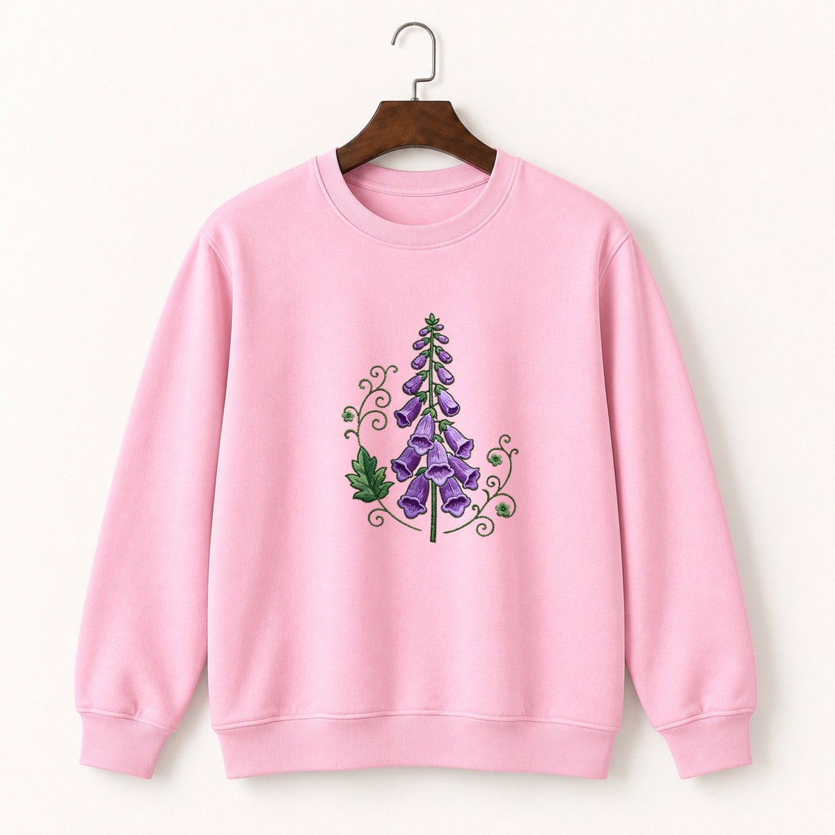 Foxglove Flower Crewneck Sweatshirt 4