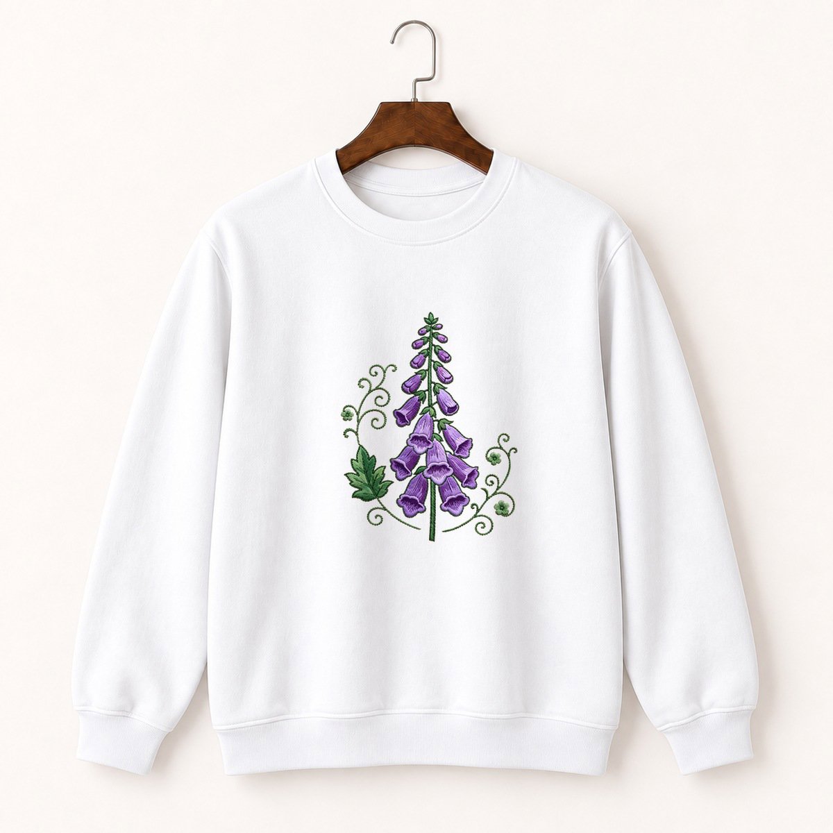 Foxglove Flower Crewneck Sweatshirt 5