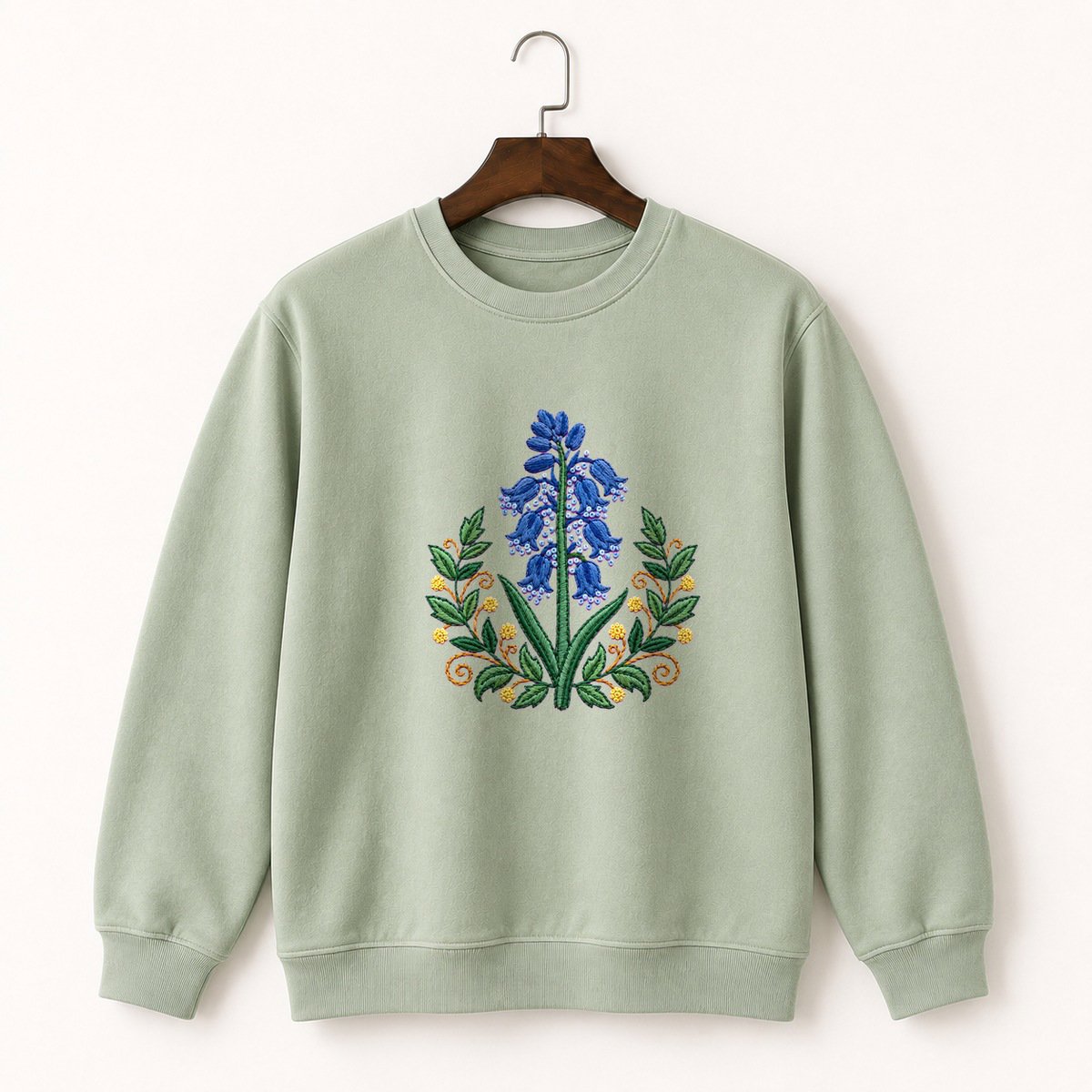 Bluebell Flower Crewneck Sweatshirt 2