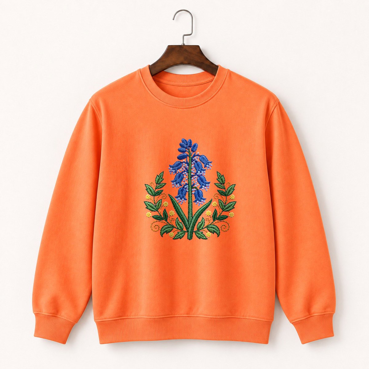 Bluebell Flower Crewneck Sweatshirt 3