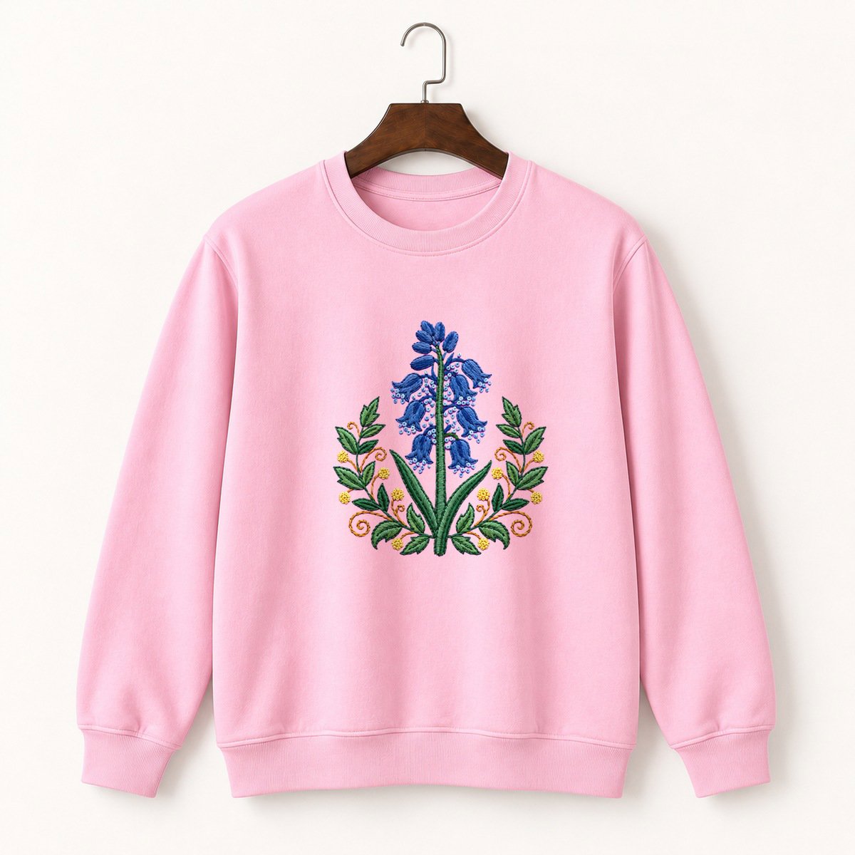 Bluebell Flower Crewneck Sweatshirt 4