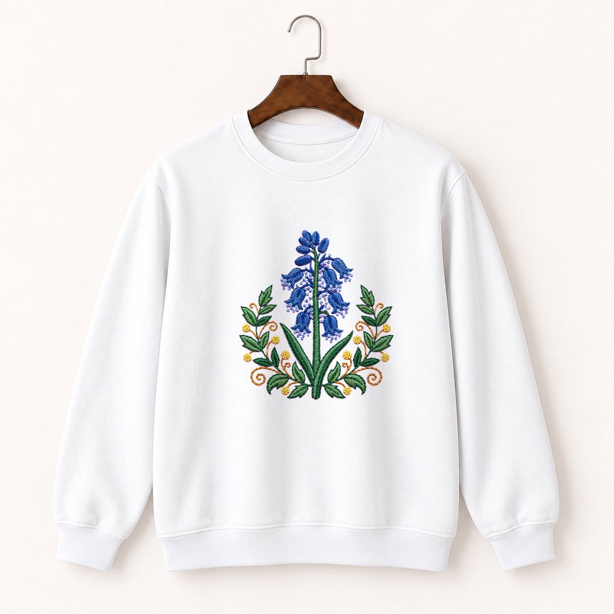 Bluebell Flower Crewneck Sweatshirt 5