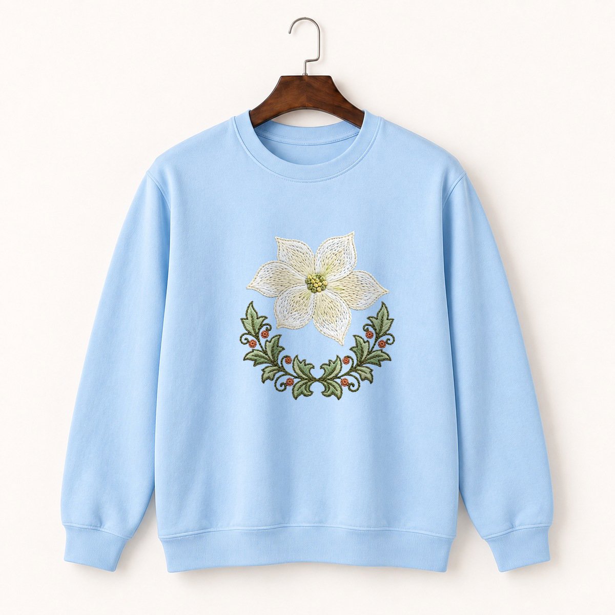 Dogwood Flower Crewneck Sweatshirt 1