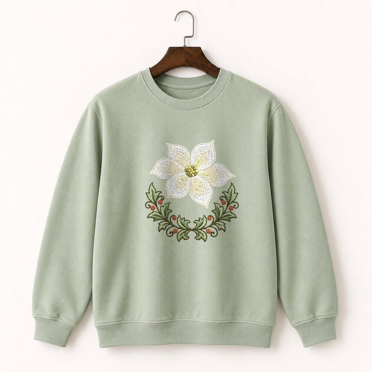 Dogwood Flower Crewneck Sweatshirt 2
