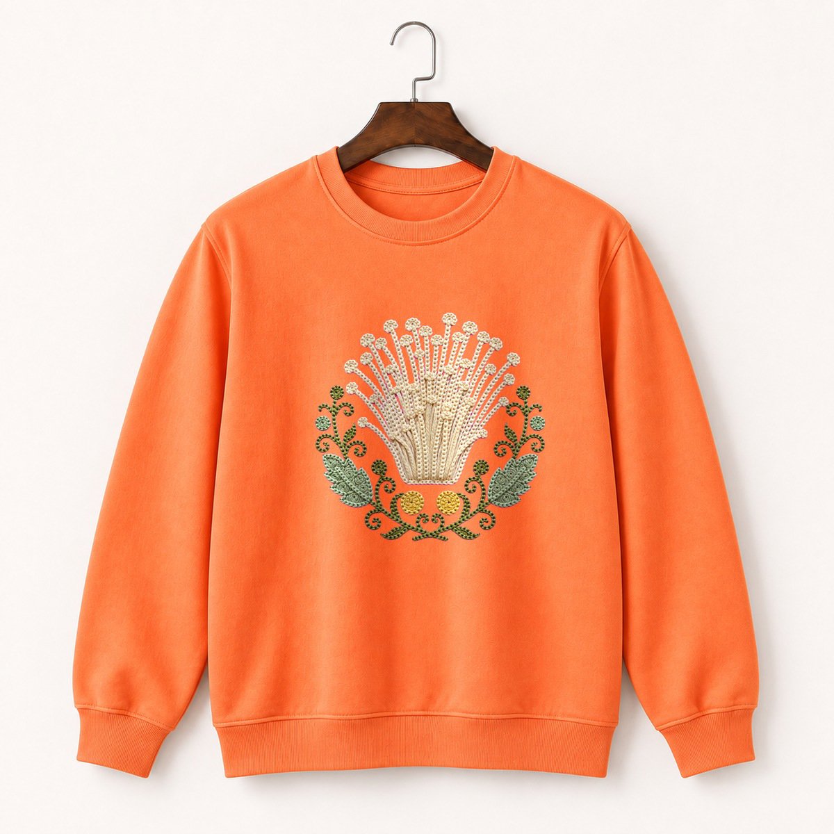 Enoki Mushroom Crewneck Sweatshirt 3