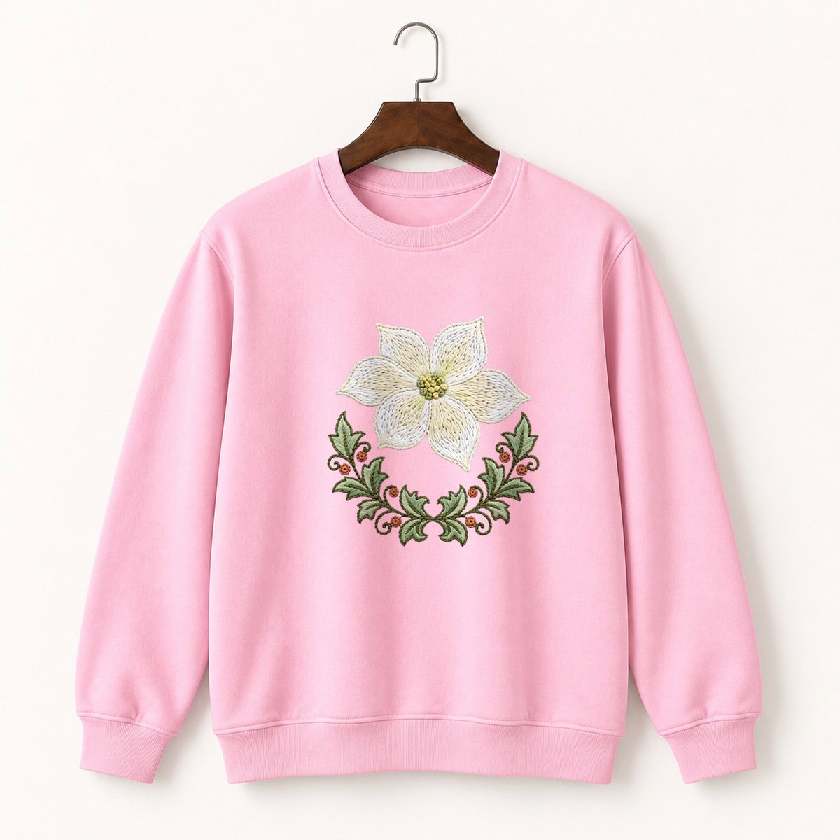 Dogwood Flower Crewneck Sweatshirt 4