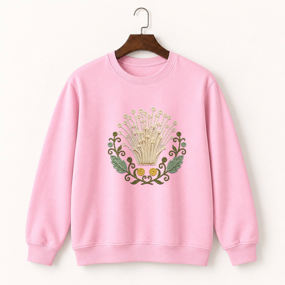 Enoki Mushroom Crewneck Sweatshirt 4