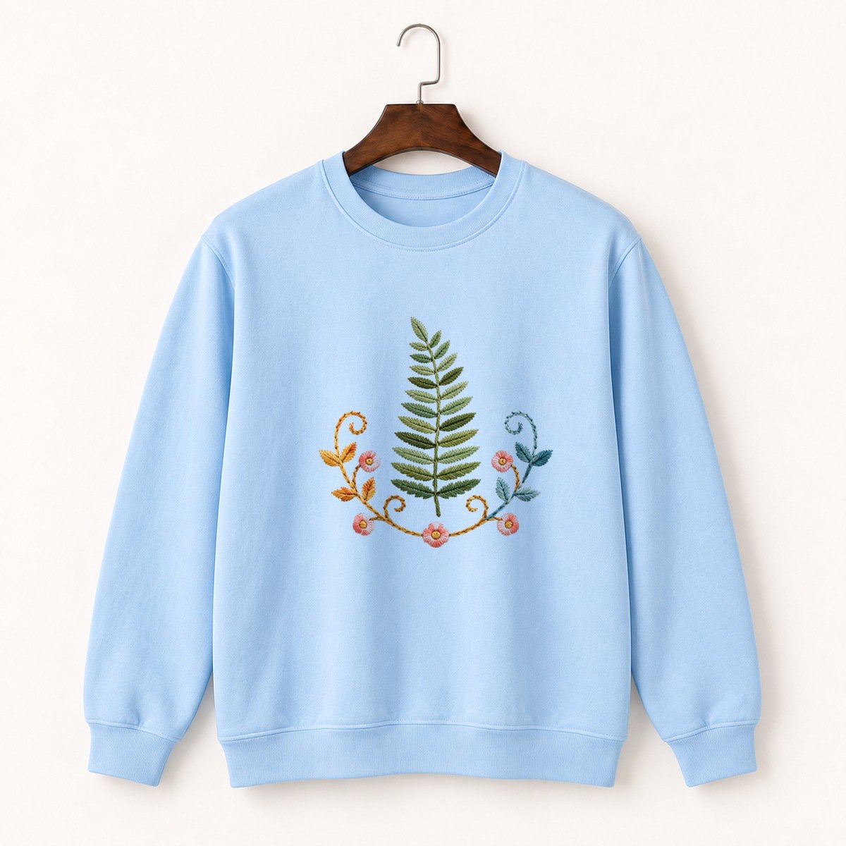 Fern Frond Crewneck Sweatshirt 1
