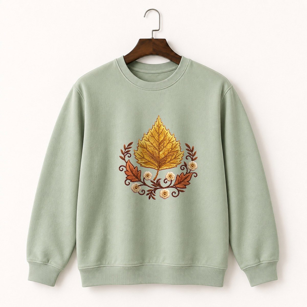 Birch Leaf Crewneck Sweatshirt 2