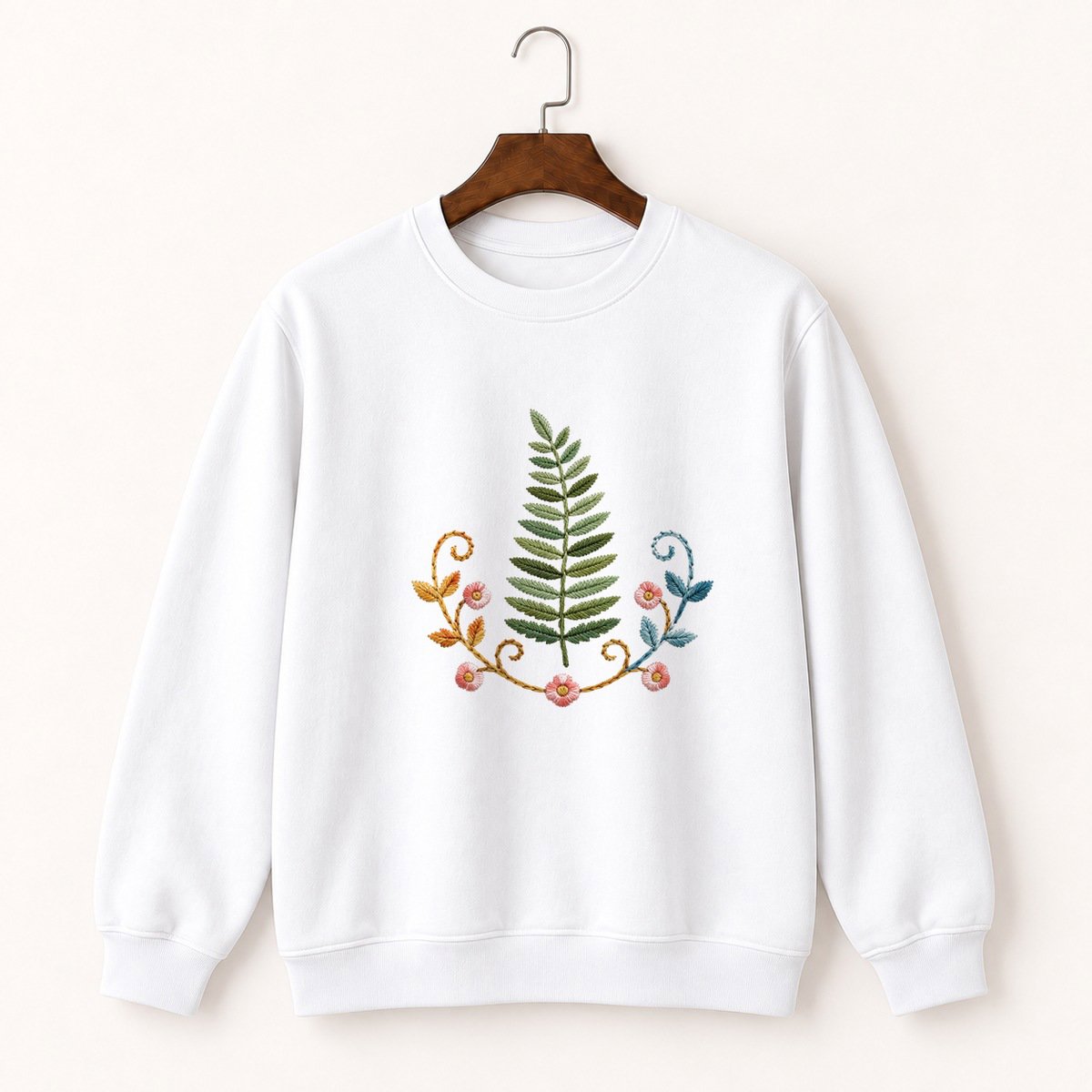 Fern Frond Crewneck Sweatshirt 5