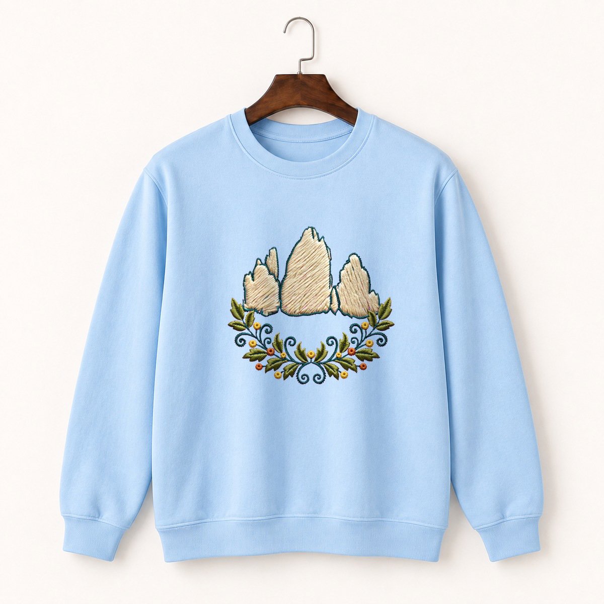 Dolomites Mountains Crewneck Sweatshirt 1