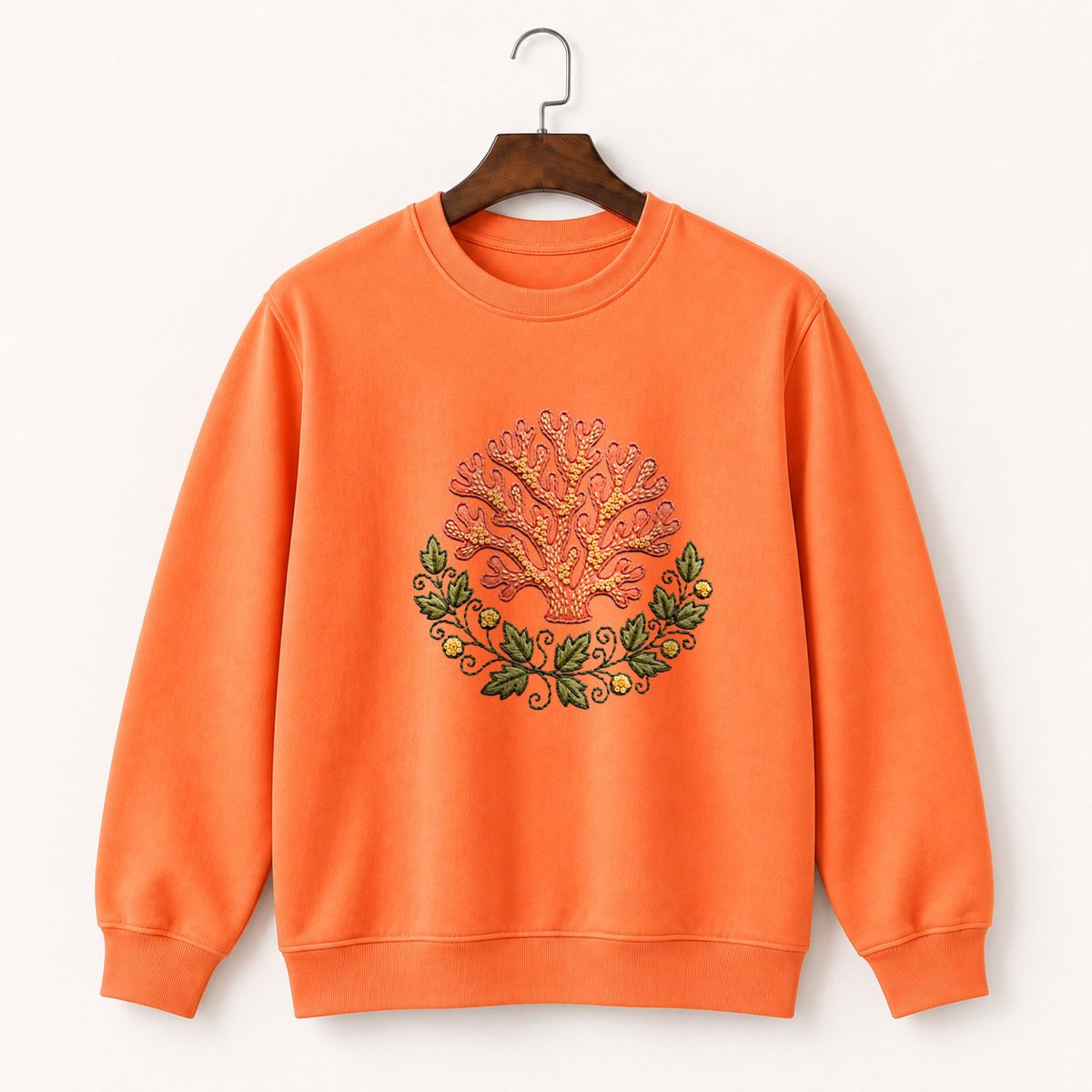 Coral Mushroom Crewneck Sweatshirt 3