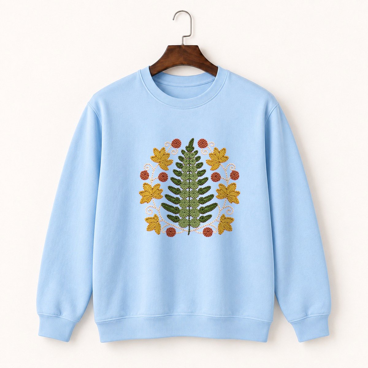 Fern Frond Crewneck Sweatshirt 1