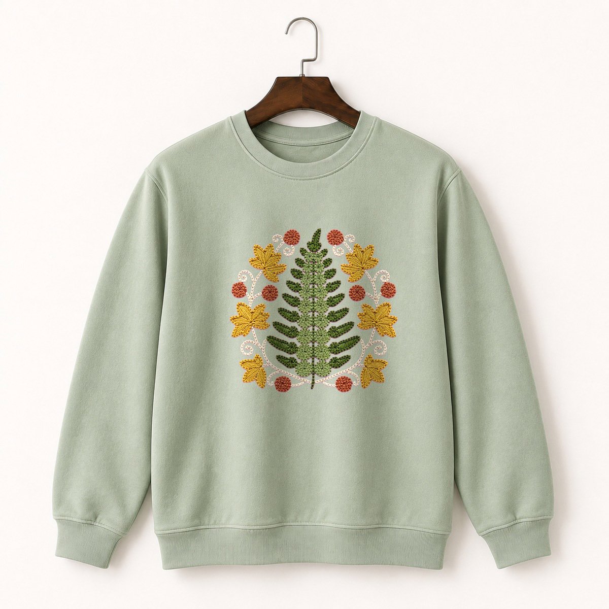 Fern Frond Crewneck Sweatshirt 2