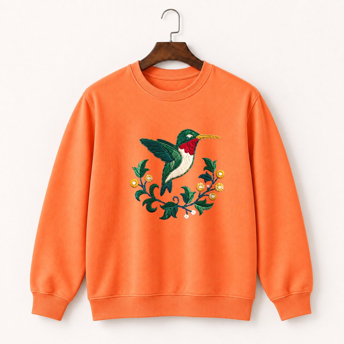 Ruby-Throated Hummingbird Crewneck Sweatshirt 3