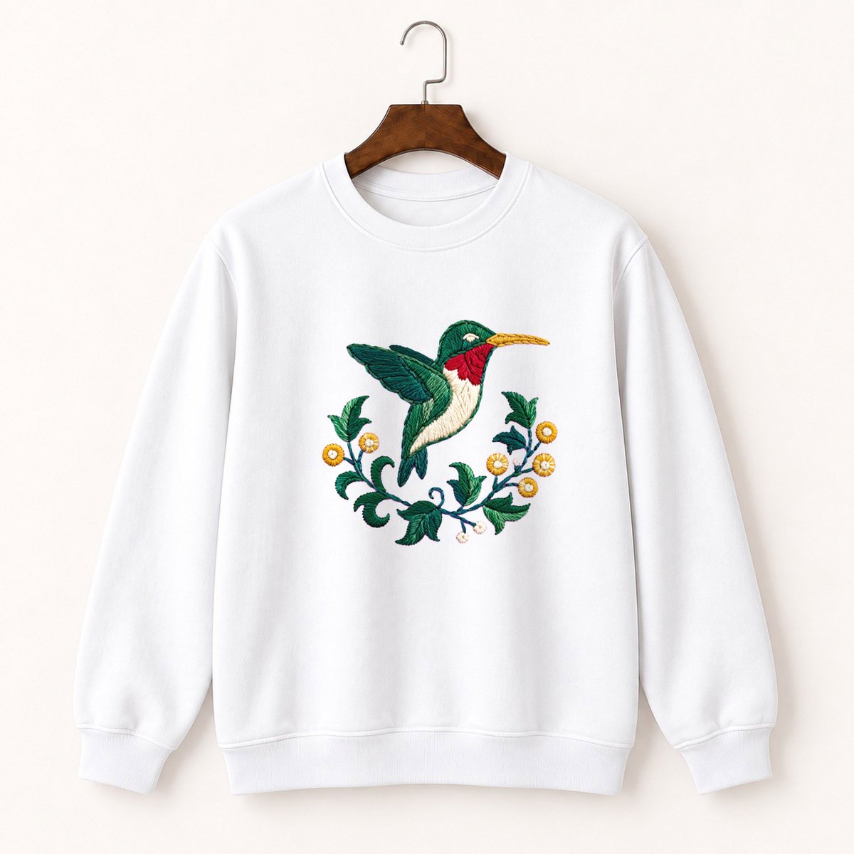Ruby-Throated Hummingbird Crewneck Sweatshirt 5