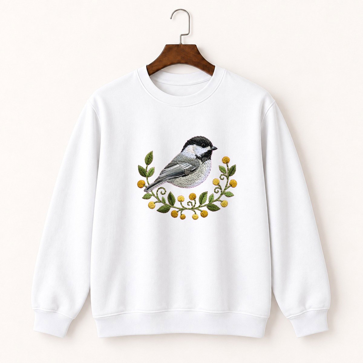 Black-Capped Chickadee Crewneck Sweatshirt 5