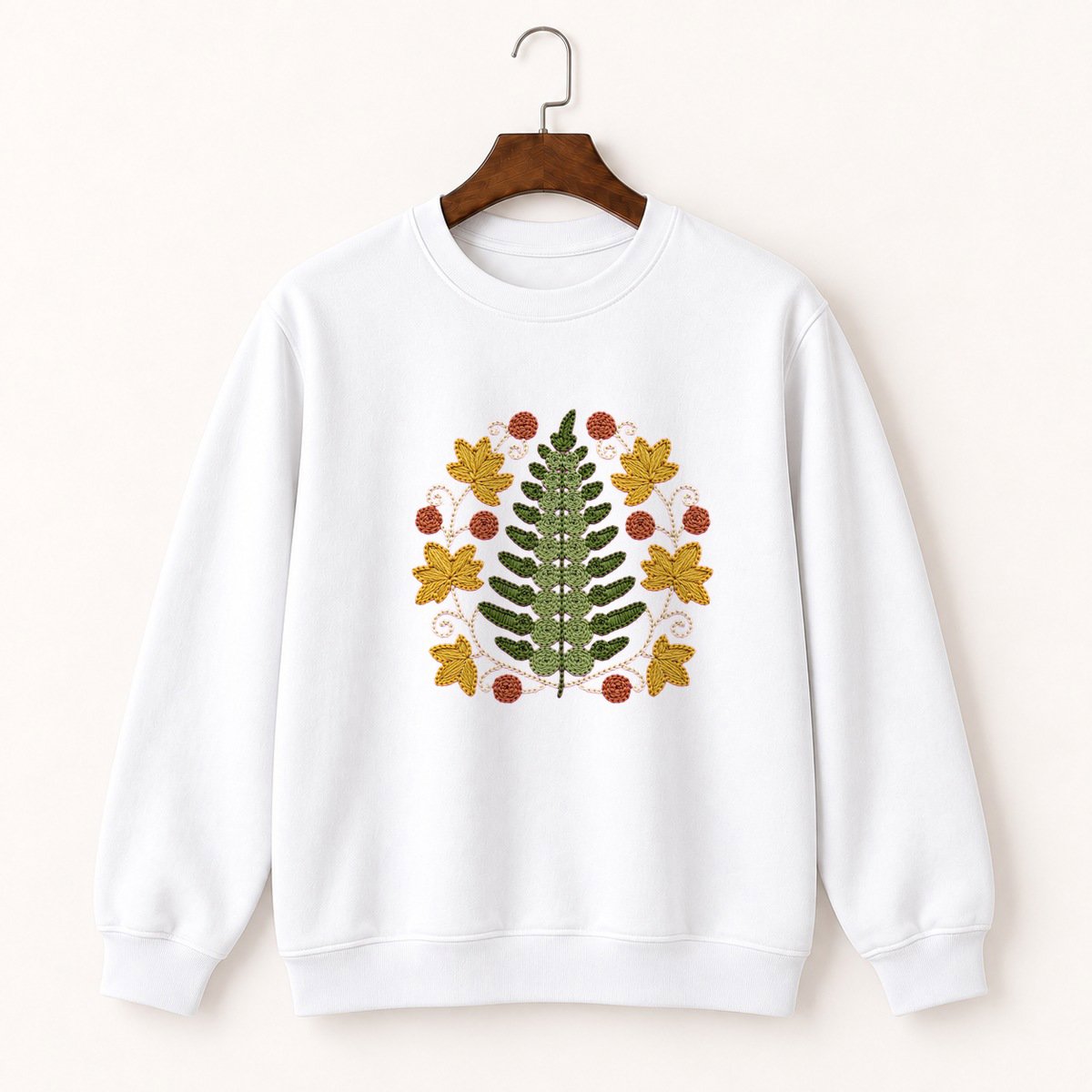 Fern Frond Crewneck Sweatshirt 5