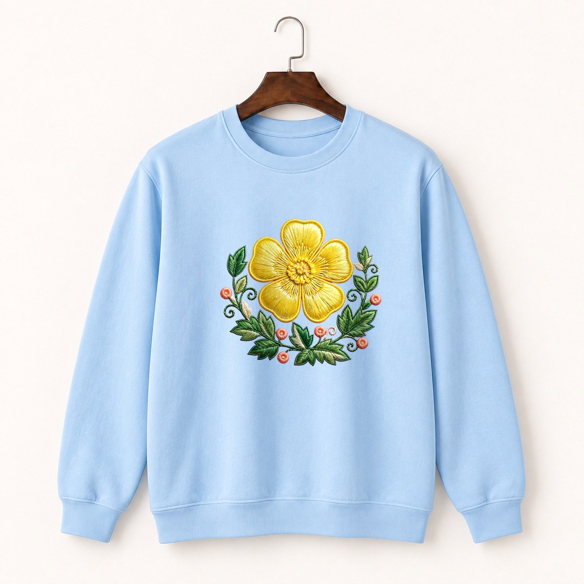 Buttercup Flower Crewneck Sweatshirt 1