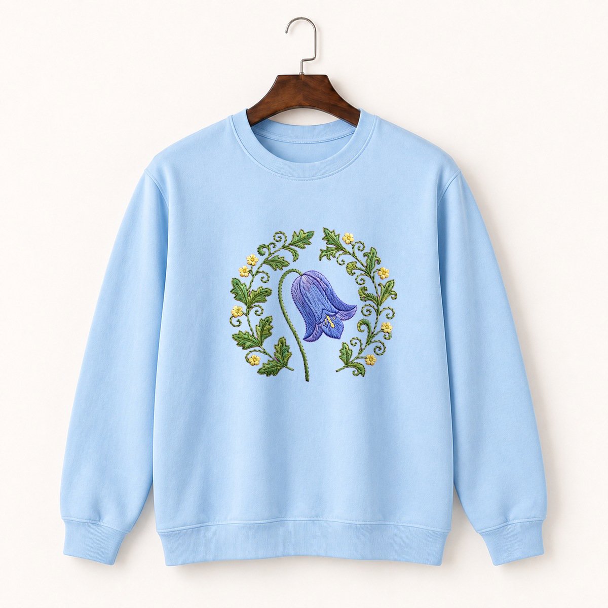 Harebell Flower Crewneck Sweatshirt 1
